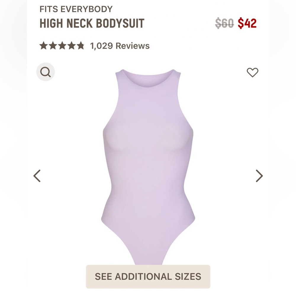 Skims Bodysuit Size XL